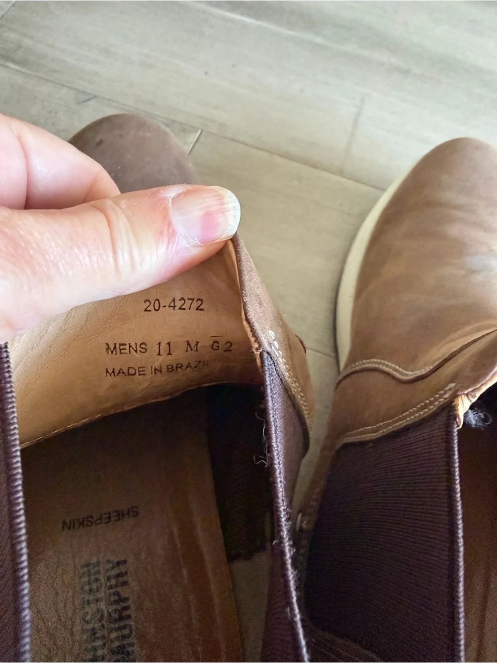 Men's Johnston and Murphy Brown Chelsea Boots - Casual Slip-On Ankle Shoes